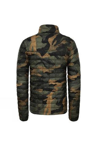 The North Face Mens ThermoBall Eco Jacket Burnt Olive Green Waxed Camo Print