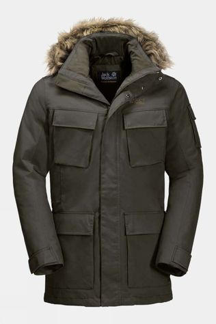 Jack Wolfskin Mens Glacier Canyon Parka Dark Moss
