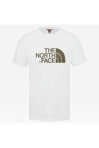 The North Face Men's Short Sleeve Easy Tee TNF White/Burnt Olive Green Rain Camo Print