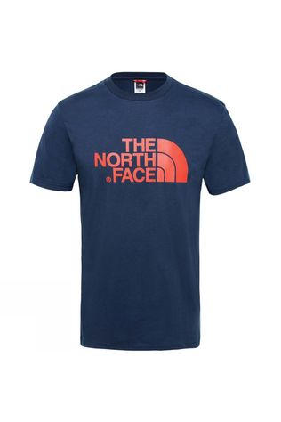 The North Face Men's Short Sleeve Easy Tee Urban Navy/Fiery Red