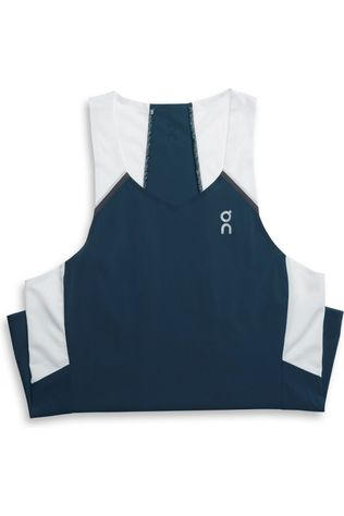 On Women's Tank-T Navy/White