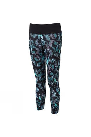 Ronhill Womens Momentum Crop Tights Peacock Hex