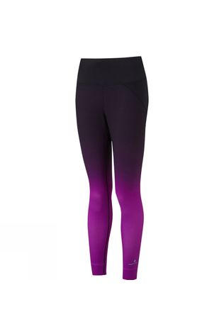 Ronhill Womens Momentum Crop Tights Thistle/Black Gradient