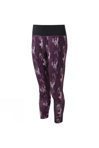 Ronhill Womens Momentum Crop Tights Aubergine Cloud