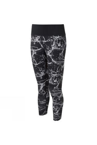 Ronhill Womens Momentum Crop Tights Black Marble