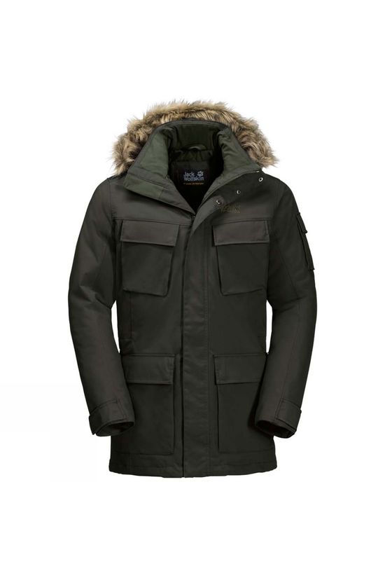 Jack Wolfskin Mens Glacier Canyon Parka Pinewood