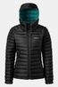 Rab Womens Microlight Alpine Jacket Black/Seaglass
